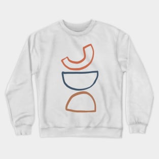 Geometric Shape Stack Crewneck Sweatshirt